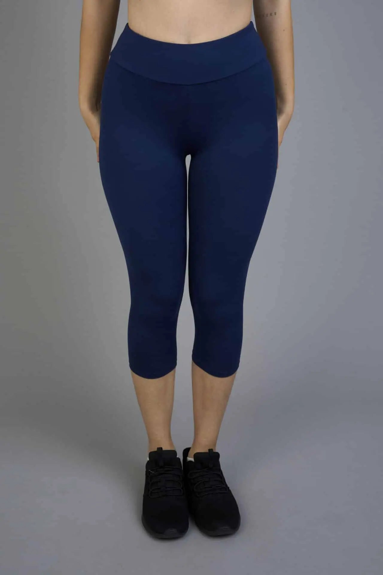 Dámské mléčné hedvábné capri legíny – 303