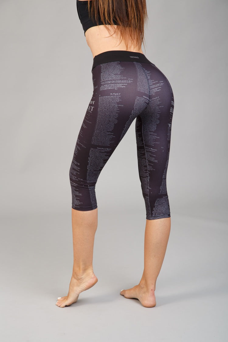Dámské mléčné hedvábné capri legíny – 330