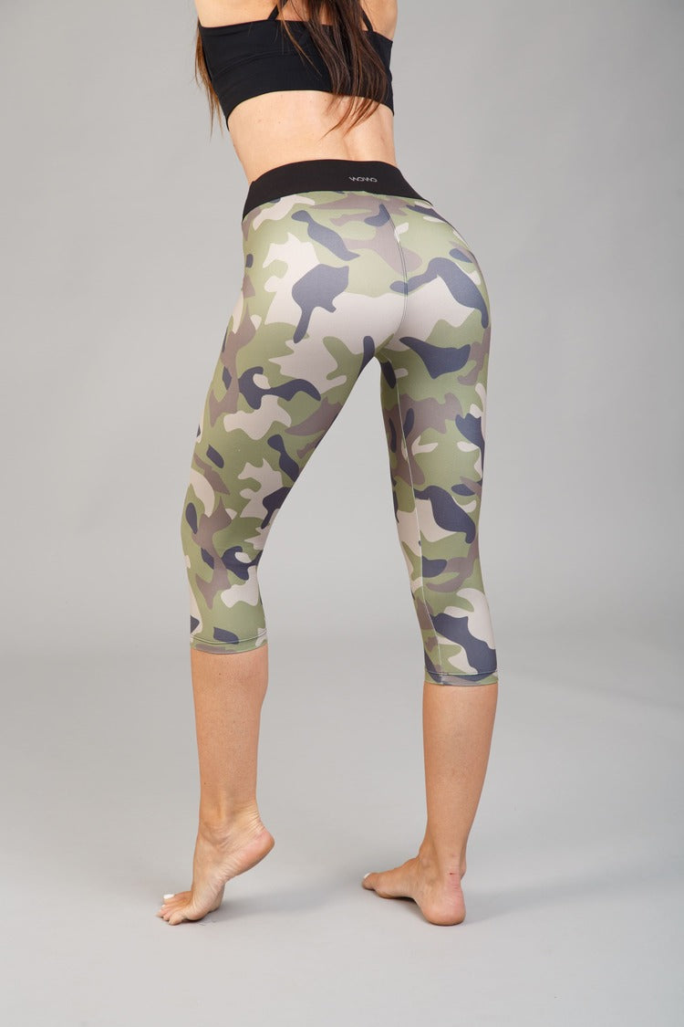 Dámské mléčné hedvábné capri legíny – 336