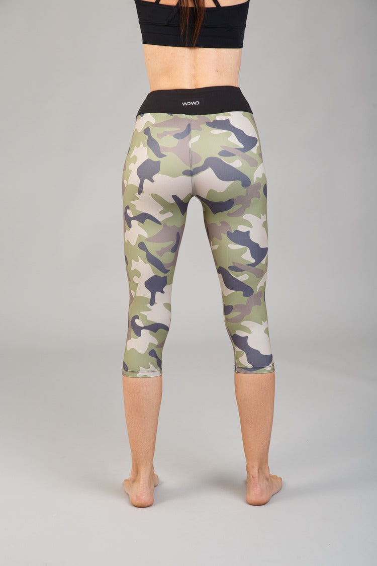 Dámské mléčné hedvábné capri legíny – 336