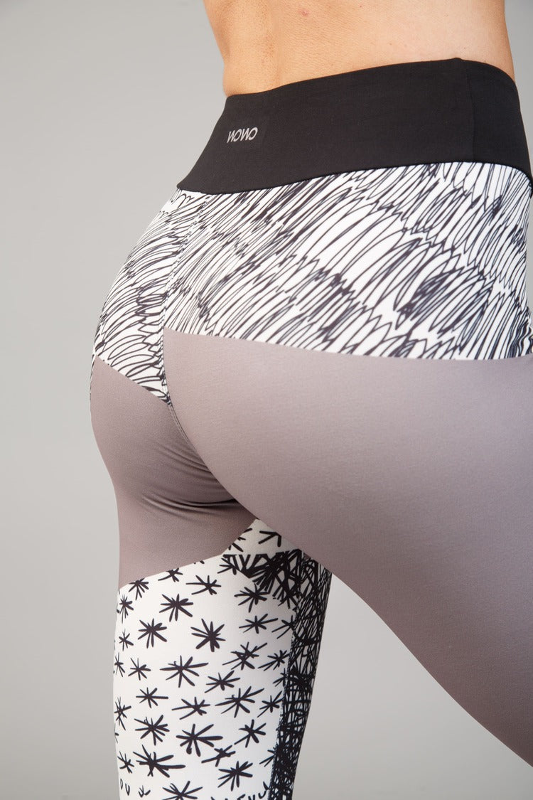 Dámské mléčné hedvábné capri legíny – 337