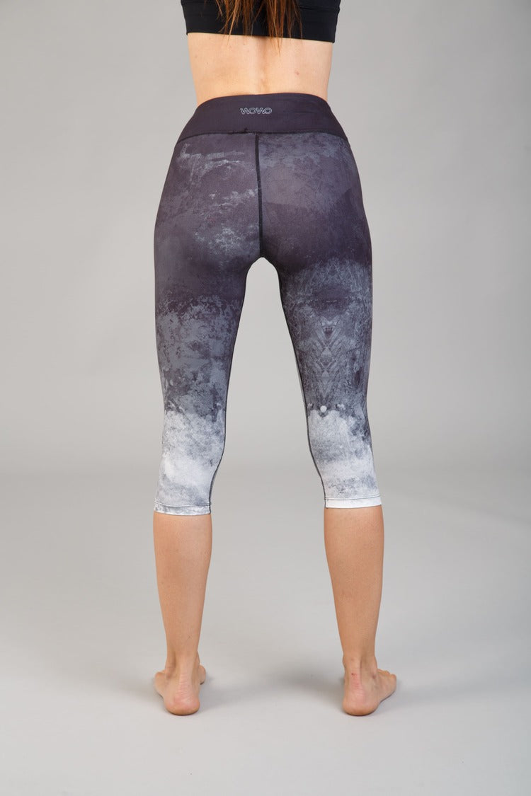 Dámské mléčné hedvábné capri legíny – 339